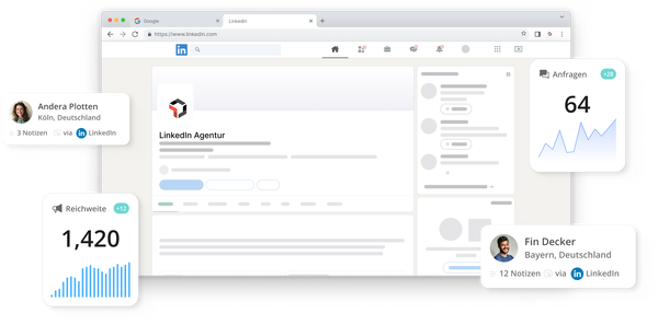 Linkedin agentur grafik