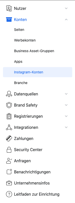 Instagram Account verbinden
