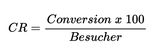 Conversion Rate Rechnung